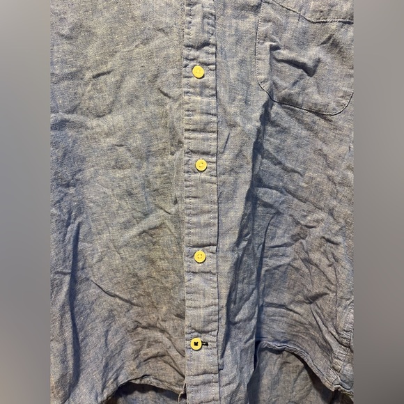 Tommy Hilfiger Blue Button Down Collared Shirt - Picture 2 of 5